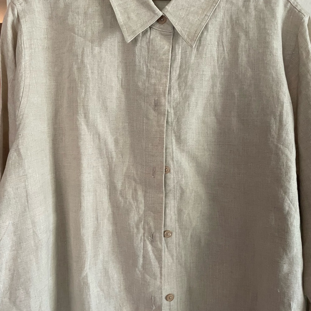 JohnPaulRichard Women's Beige Button Down Shirt